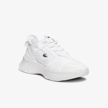 Lacoste Court-Drive Vantage Textile and TPU Sneakers - Tenisky Dámské Bílé / Bílé | CZ-0ucX6q